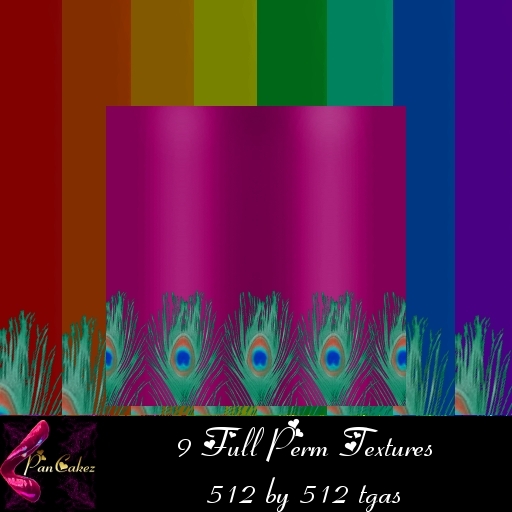 *PanCakez* Gypsy Fabric - Peacock Textures