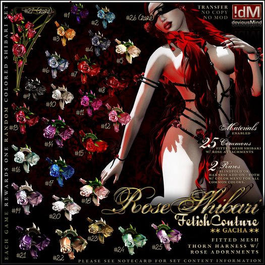 !dM deviousMind "RoseShibari" **CREME** (BOX #5)