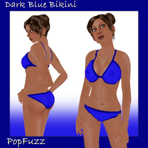 Dark Blue Bikini br PopFuzz