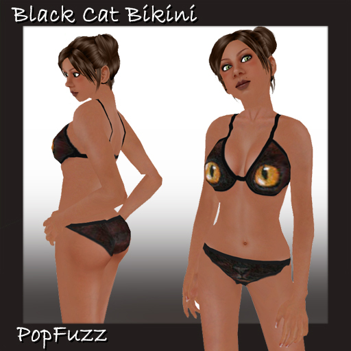 Black Cat Bikini By PopFuzz