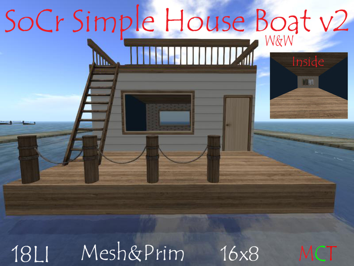 SoCr Simple House Boat V2 - W&W
