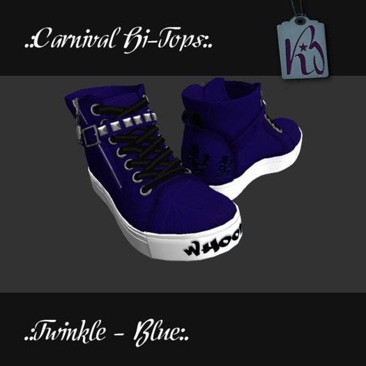 .:KB Carnival Hi-Tops Twinkle Blue:.