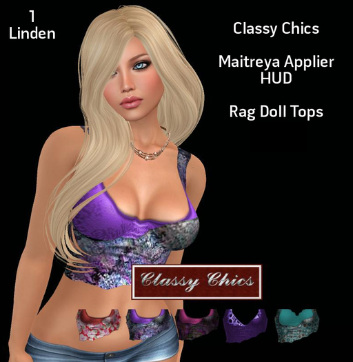 CC Maitreya Applier - Rag Doll Tops HUD Boxed - 1L Promotion 