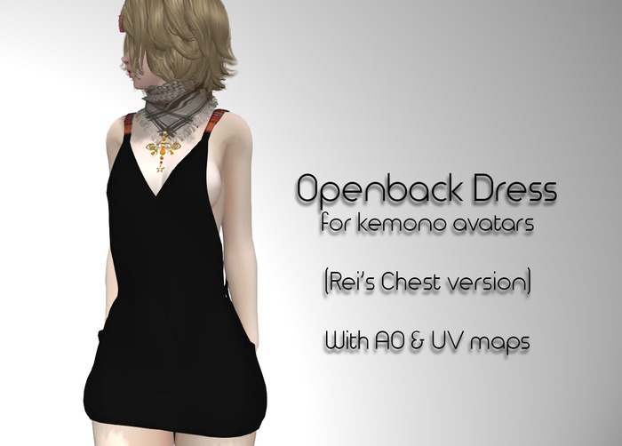 LMF Kemono Openback Dress (Rei's Chest)