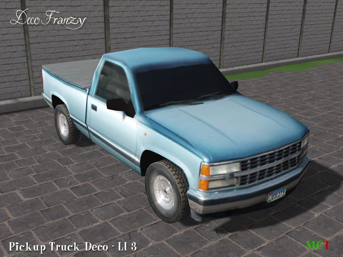 ~DecoFranzy~ Pickup Truck Blue (CM)
