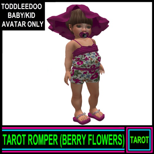 TAROT ROMPER (BERRY FLOWERS)