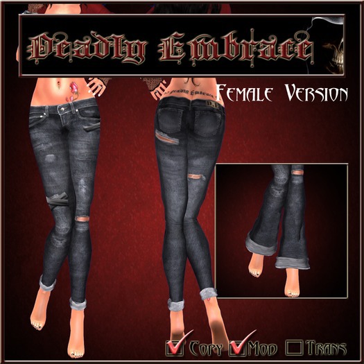 Omega D.E Jeans Torn N Tape