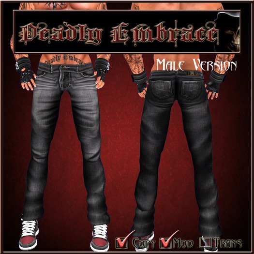 Omega D.E Mens Demin Jeans Black
