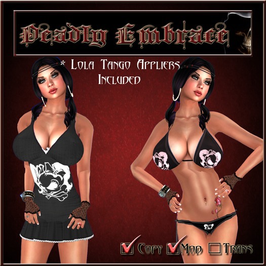Omega Skull Dress/Bikini Black