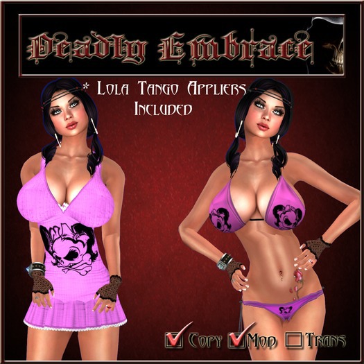 Omega Skull Dress/Bikini Pink
