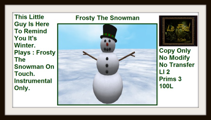 Frosty The Snowman - Boxed