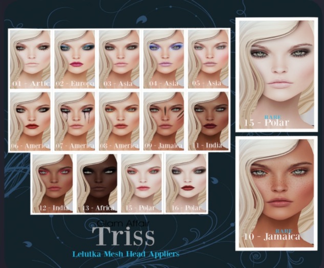 Glam Affair ( Lelutka Heads ) Triss 2 ( Europa )