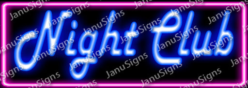 Neon Sign classic "Night Club" flashing 4 steps / neonsign neonsigns 