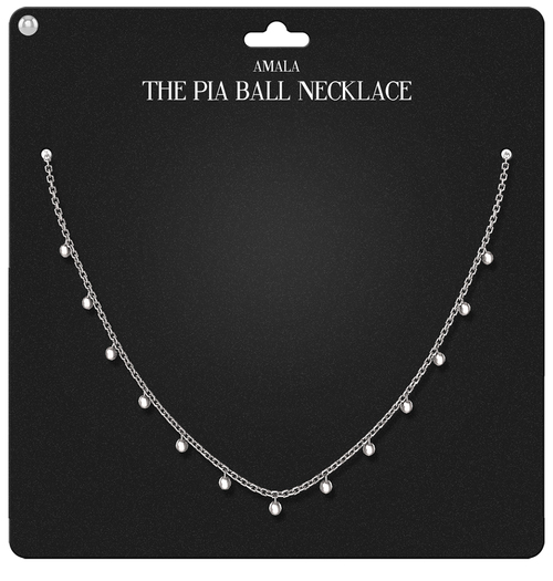 Amala - The Pia Ball Necklace - Silver