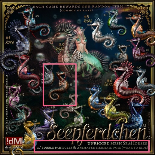 !dM Seepferdchen "Tangled Mess" **NAUTILUS** (BOX #13)