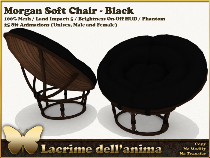 (BOX) Morgan Soft Chair - Black