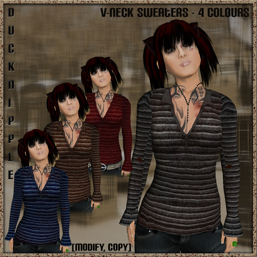 V-neck sweaters 