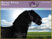 *E* Bang-Bang Mane Set  [BOXED] RH Friesian