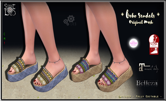 Boho Sandals Pack #2 - Sweet Lies Original