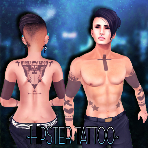 FTB - Tattoos & Appliers - Upper Body: Hipster Tattoo