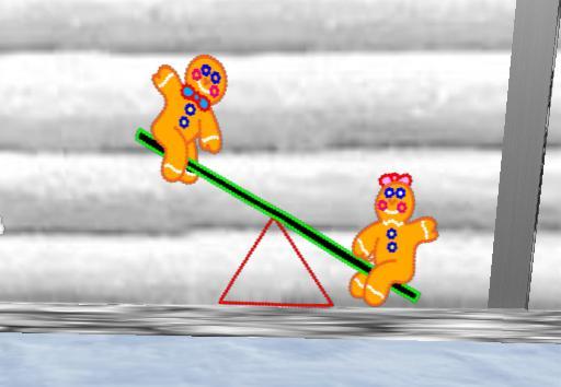 Christmas Gingerbread Seesaw