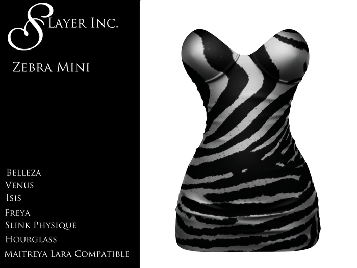 Zebra Mini Dress 