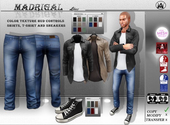 MADRIGAL.: :URBAN: MESH OUTFIT :U1: DEMO