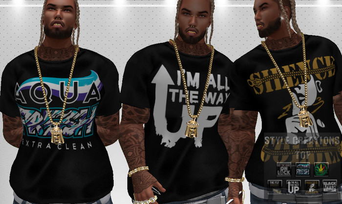 -STYLE- BLACK TOPS -HUD- 7 TEXTURES