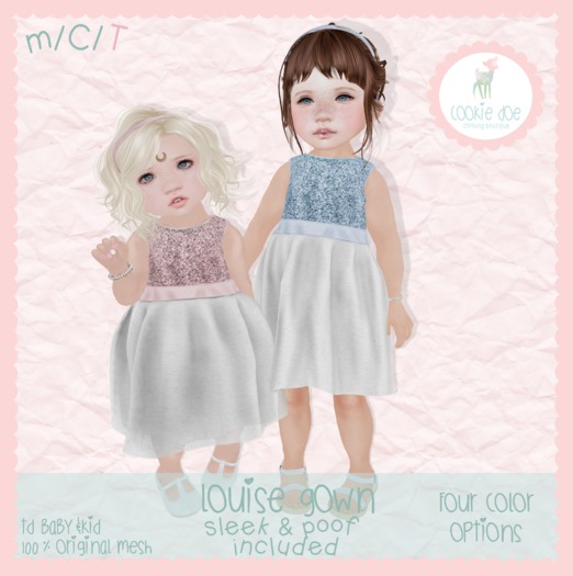 {Cookie Doe} Louise Gown Sky