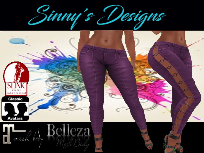 ~SD~SASSY  PURPLE PANTS