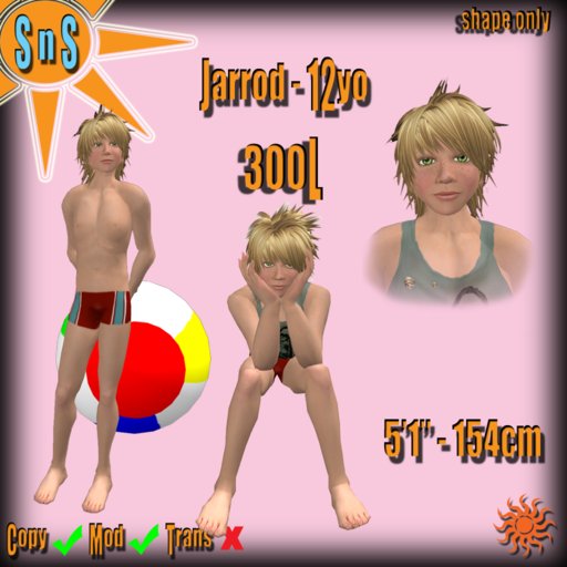 Jarrod - 12yo boy shape