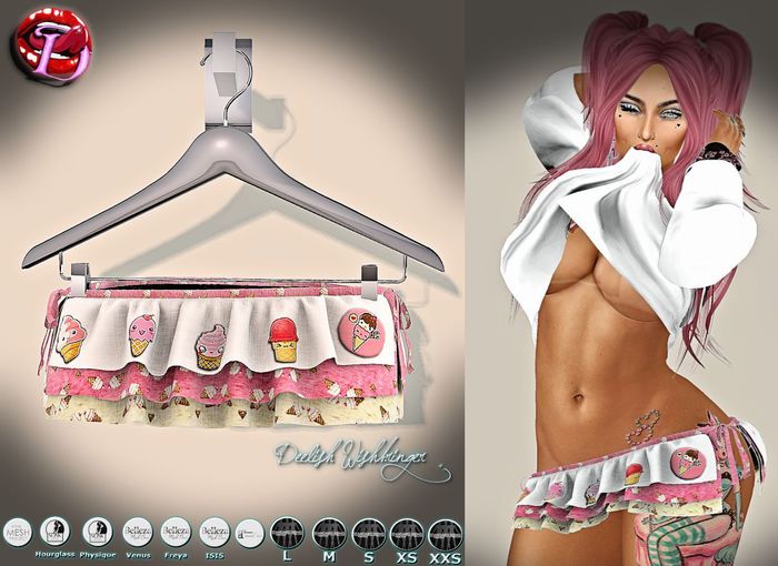 Tiny Ruffles Skirt ~ Icecream! ~ BAG(wear&touch)