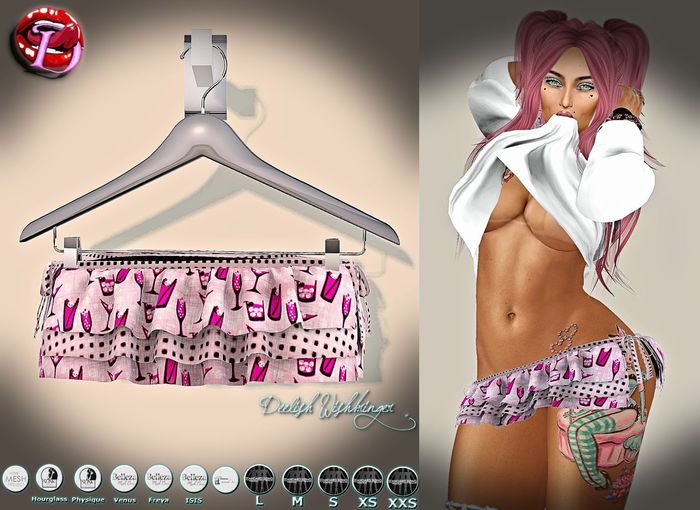 Tiny Ruffles Skirt ~ Party Girl ~ BAG(wear&touch)