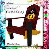 *+*Munchkins*+* Beach Chair - PIrate Emoji