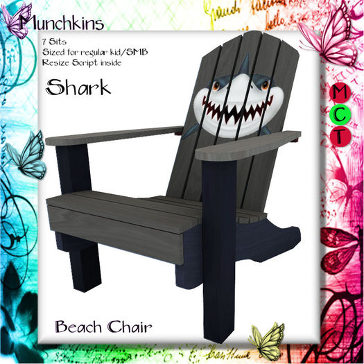 *+*Munchkins*+* Beach Chair - Shark