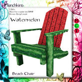 *+*Munchkins*+* Beach Chair - Watermelon