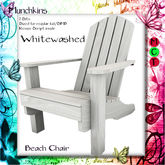 *+*Munchkins*+* Beach Chair - Whitewashed