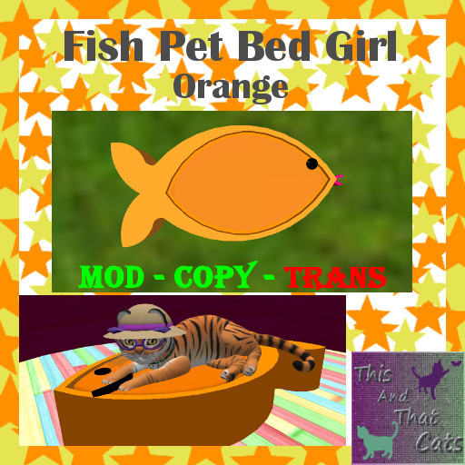 Fish Pet Bed Orange Girl Mod & Copy