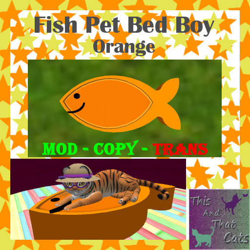 Fish Pet Bed Orange Boy Mod & Copy