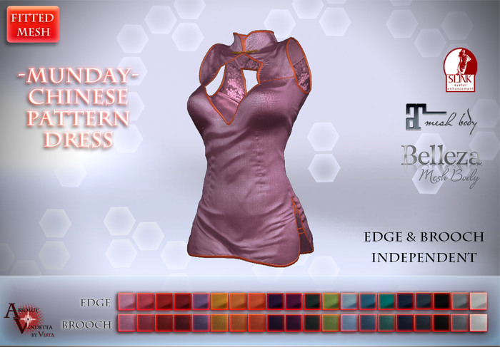 Absolut Vendetta -@Munday Chinese PATTERN*PINK