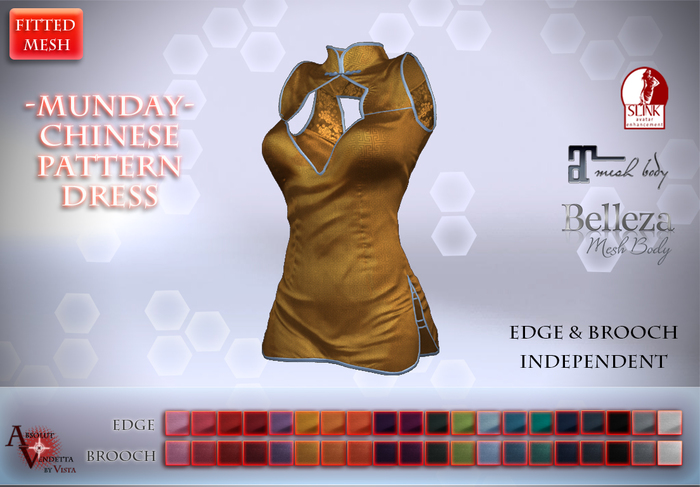 Absolut Vendetta -@Munday Chinese PATTERN*YELLOW