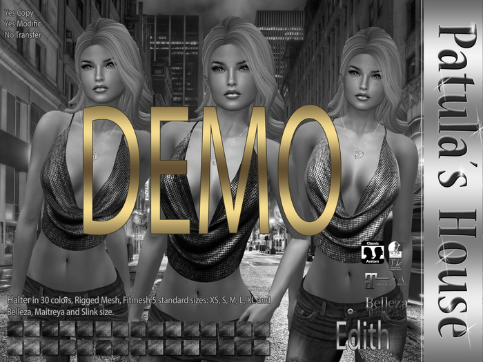 * Patulas House Edith Skinny Jeans & Halter DEMO