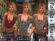 * Patulas House Edith Glitter Halter (30 colors).