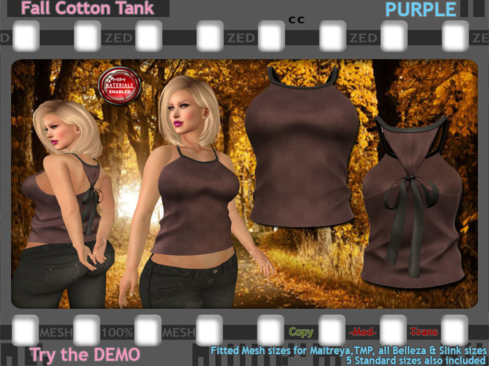 ::ZED:: Fall Tank, Purple