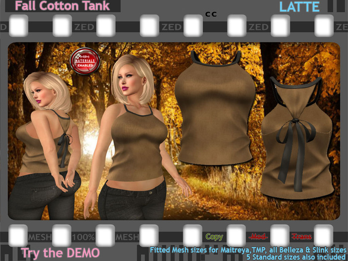::ZED:: Fall Tank, Latte