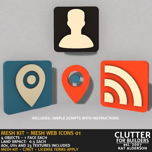 CLUTTER - Mesh Kit - Web Icons 01