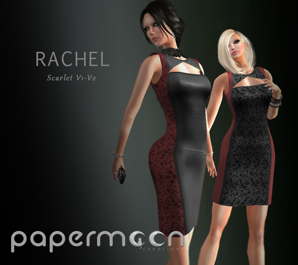 PaperMoon- RACHEL Pencil Dress - Scarlet V1-V2