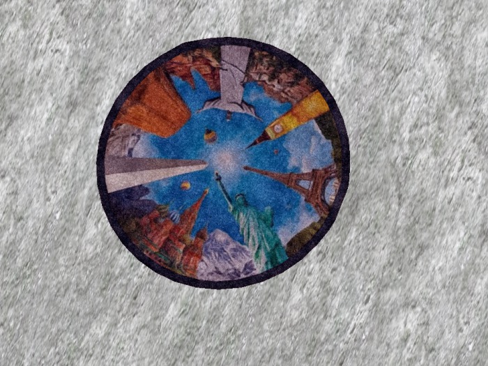 Gift-Seaweed Sonnet Mesh Around The World Rug