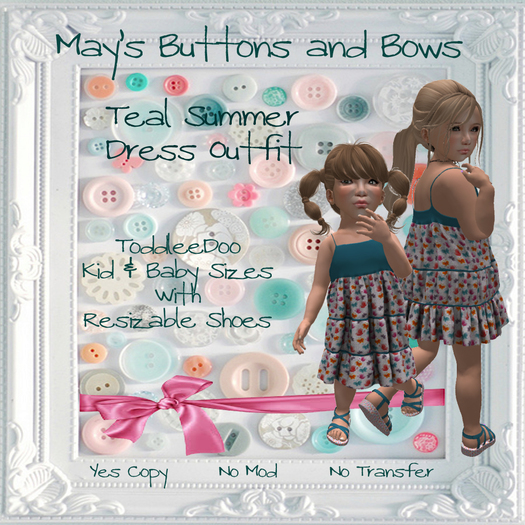 MBB * Teal Summer Dress Outfit (K&B)