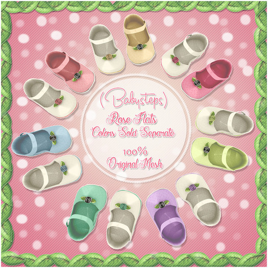 {Babysteps} Rose Flats (Purple)
